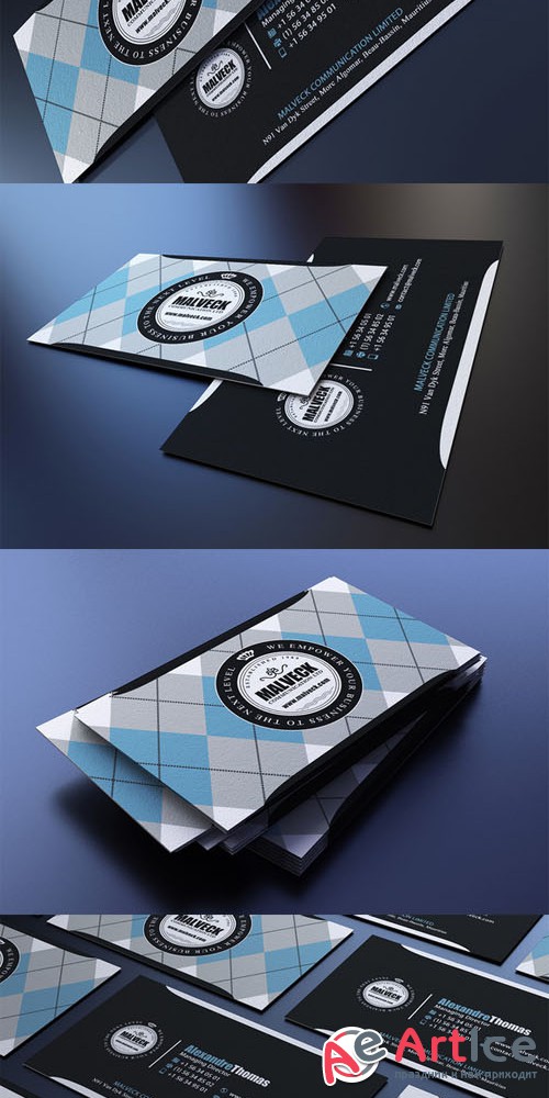 Creativemarket Argyle Business Card 191666