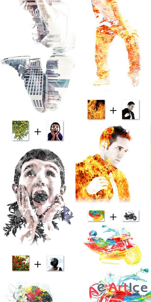 Double Exposure Vol.2 - Photoshop Action - Graphicriver 11735280 