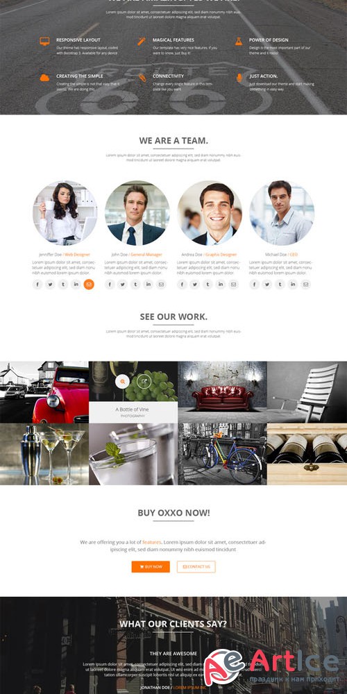 Oxxo Multipurpose PSD Template - Creativemarket 68551