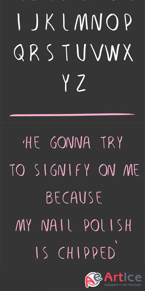 Signify Handmade Font