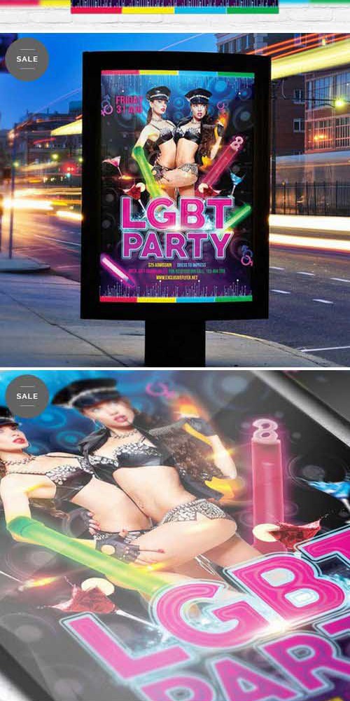 Flyer Template - Lgbt Party + Facebook Cover