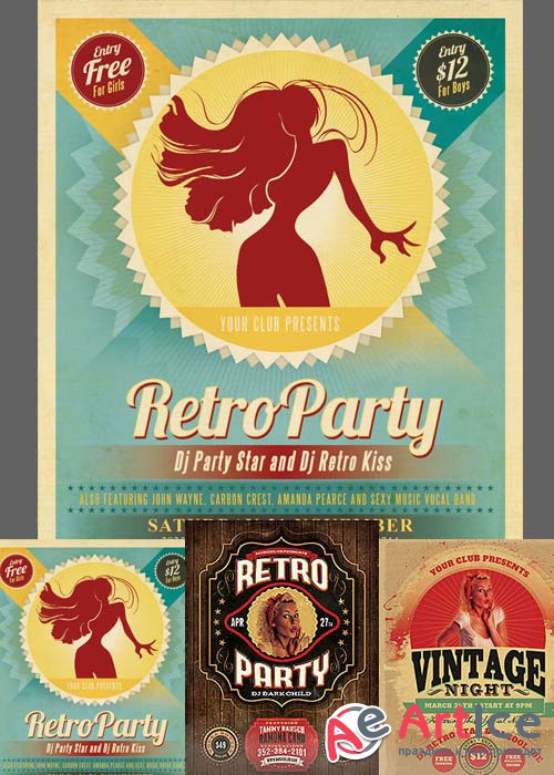 Retro Flyer Templates part 2