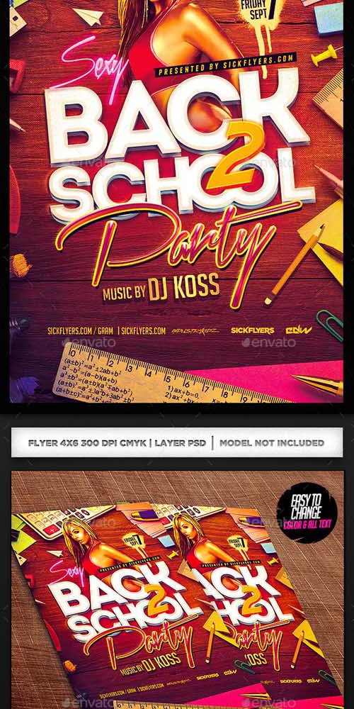 Flyer PSD - Back to School 