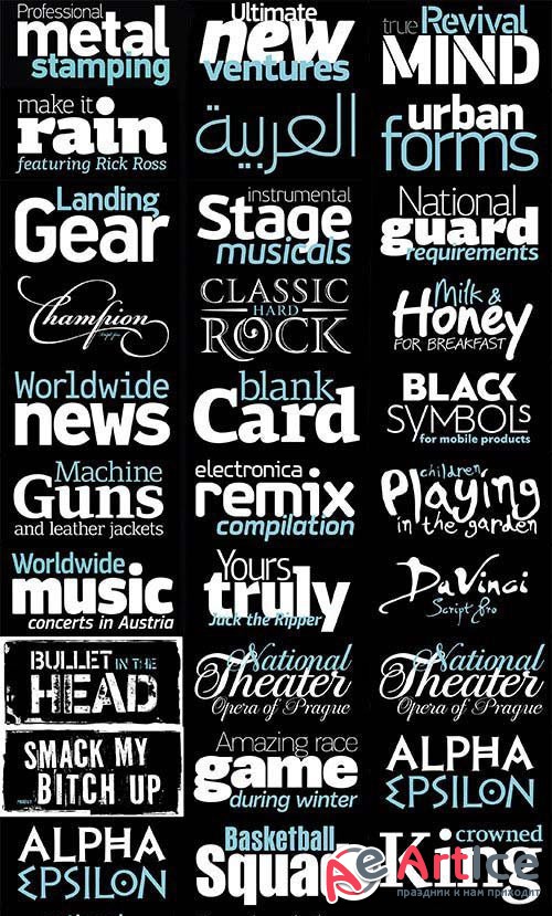 Parachute Ultimate Bundle 118 Font Family