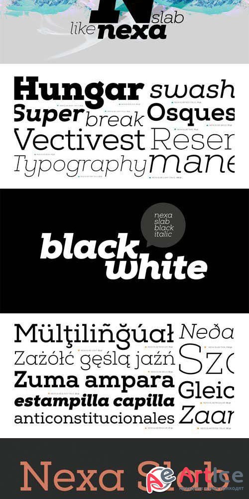 Nexa Slab Font Family