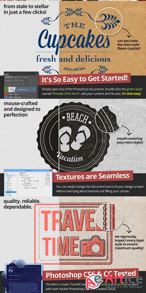 Retro Creator Tool Kit - Volume 1 - Creativemarket 56396