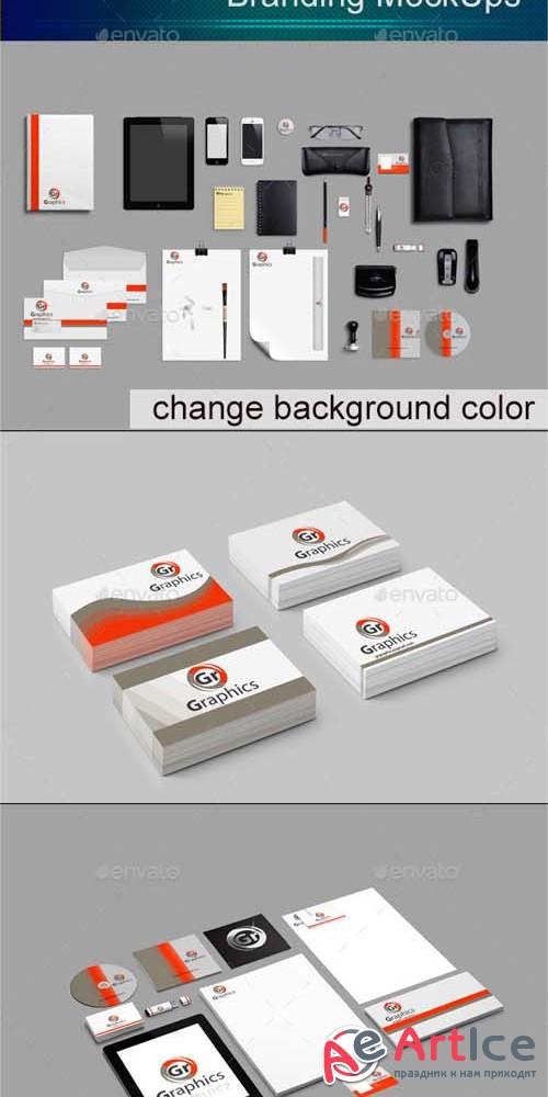 Stationary Identity Branding MockUps 2