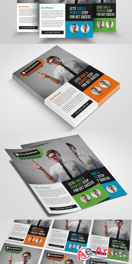 Business executive Coach Flyer - Creativemarket 552990