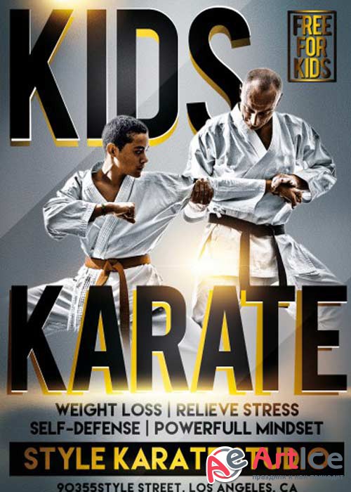 Kids Karate V2 PSD Flyer Template