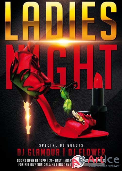 Ladies Night V17 PSD Flyer Template