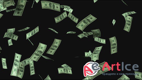Money Fall Background Loop