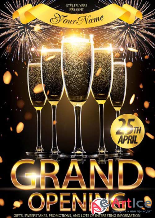 Grand Opening V5 PSD Flyer Template