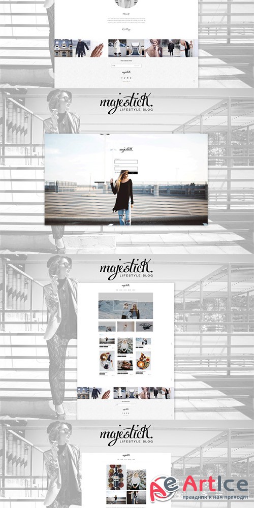 Majestick - WP Lifestyle Blog - Creativemarket 589623