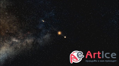 Solar system footage, loop, background |   