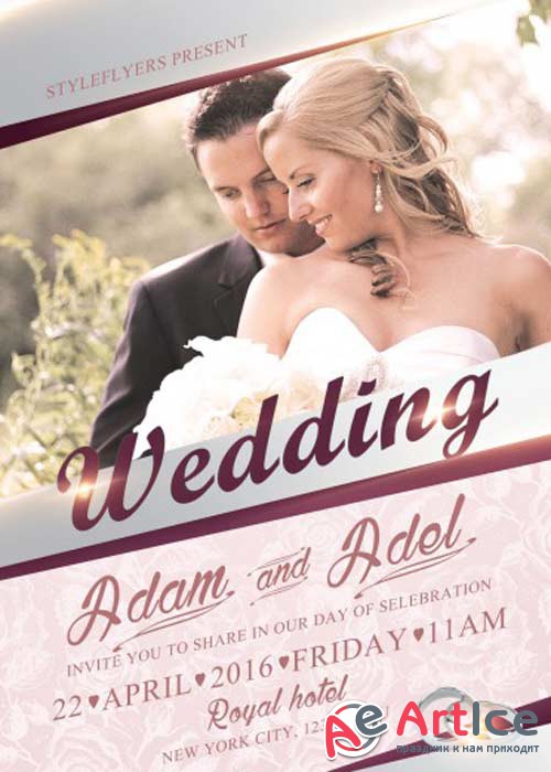 Wedding V7 PSD Flyer Template