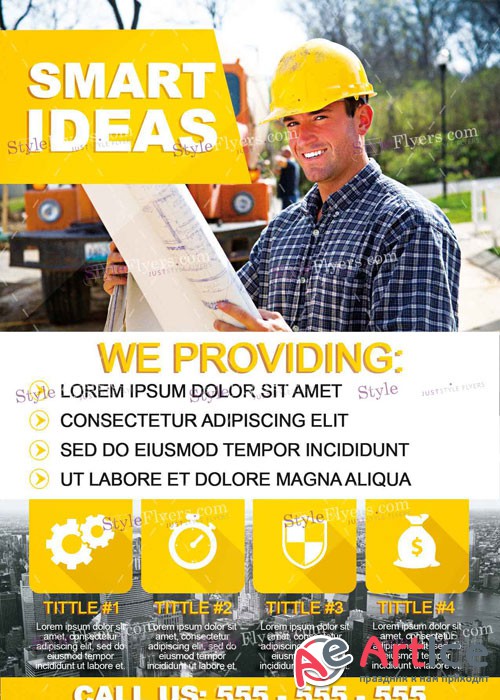 Smart Ideas PSD V13 Flyer Template