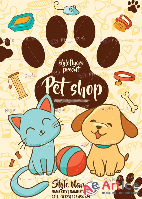 Pet Shop PSD V14 Flyer Template