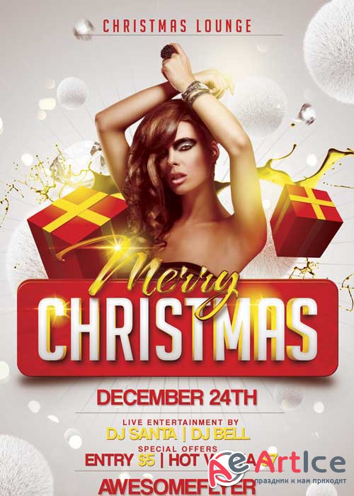 Merry Xmas Flyer V25 Template