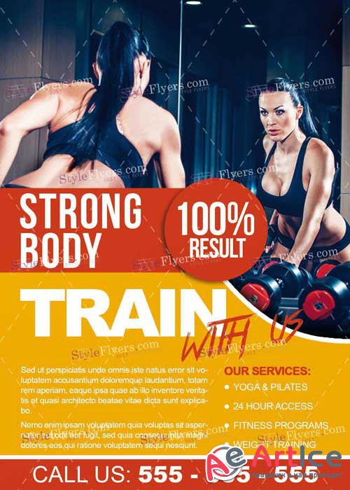 Fitness Flyer V8 PSD Flyer Template