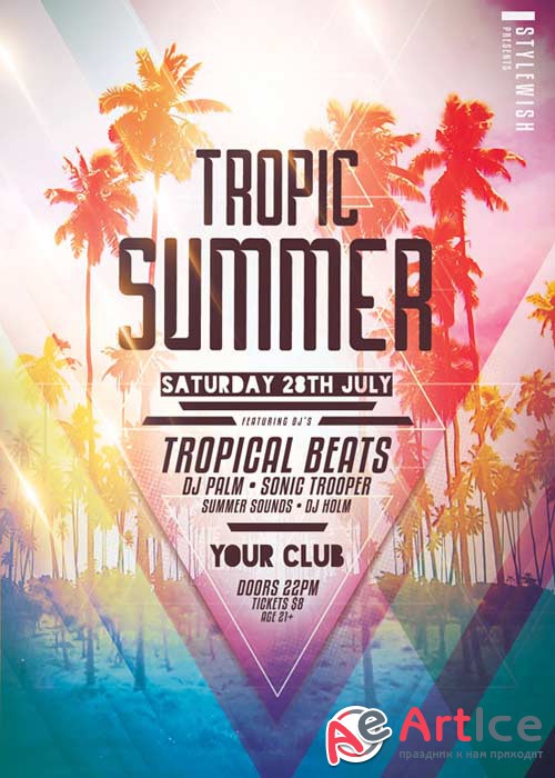 Tropic Summer V18 Flyer Template