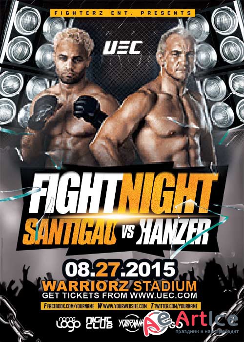 FightNight V23 Flyer Template