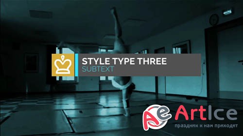 After Effects template - Kinetic Typography