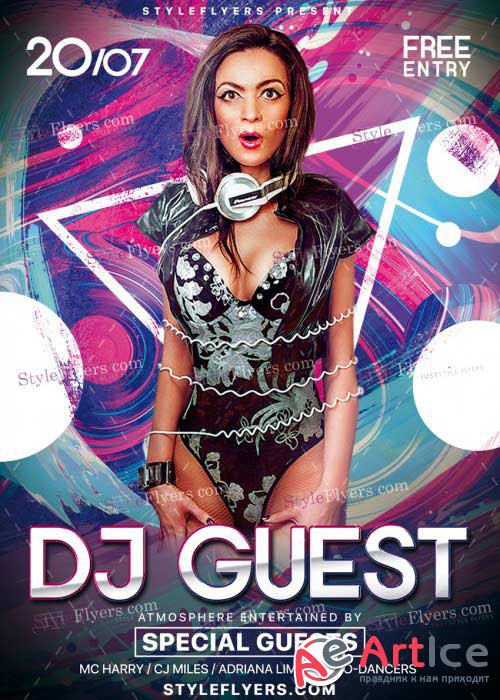 Guest DJ V38 PSD Flyer Template