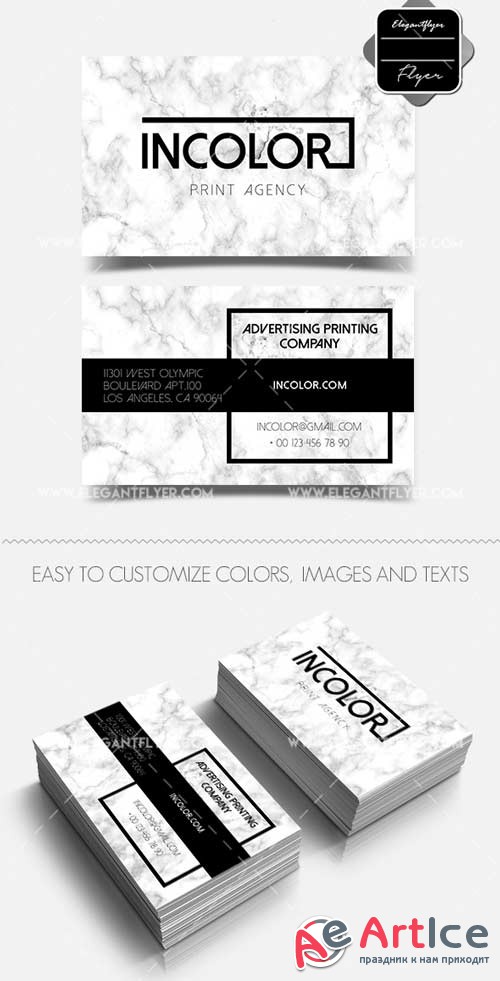 Print Agency V1 2018 Business Card Templates PSD