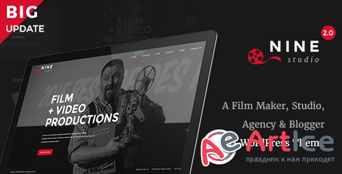 ThemeForest - Nine Studio v2.3.5 - A Film Maker, Studio, Agency & Blogger WordPress Theme - 19303651