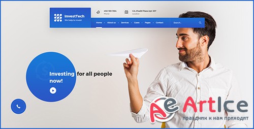 ThemeForest - InvestTech v1.0 - corporate PSD template - 21093403