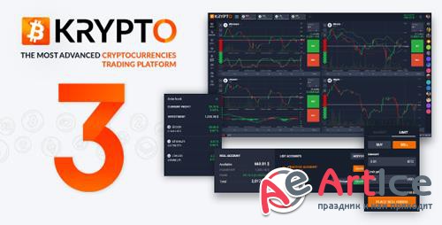 CodeCanyon - Krypto v3.0.0 - Live Trading, Advanced Data, Market Analysis, Watching List, Portfolio, Subscriptions - 21611754