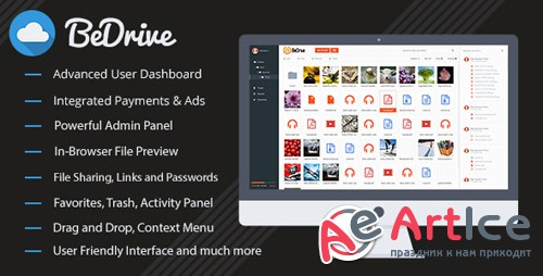 CodeCanyon - BeDrive v1.9.4 - File Sharing and Cloud Storage - 12700384