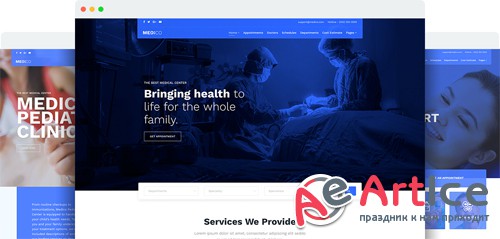 JoomShaper - Medico v1.4 - Joomla Template for Hospital, Medical Clinic & Healthcare Sites
