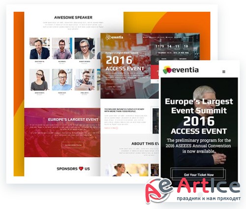 ThemeXpert - Eventia v1.6.1 - Joomla Template