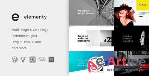 ThemeForest - Elementy v1.0.6 - Multipurpose One & Multi Page WordPress Theme - 15778094