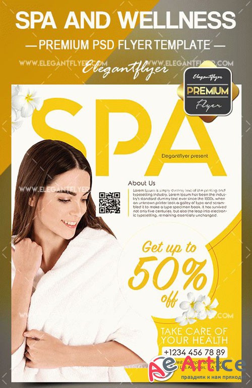 Spa and Wellness V1 2018 Flyer PSD Template
