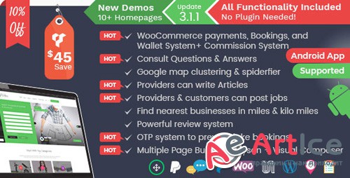 ThemeForest - Listingo v3.1.1 - Service Providers, Business Finder and Directory Listing Booking WordPress Theme - 20617051