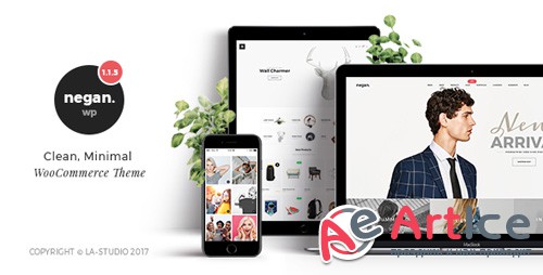 ThemeForest - Negan v1.2.0 - Clean, Minimal WooCommerce Theme - 19995001