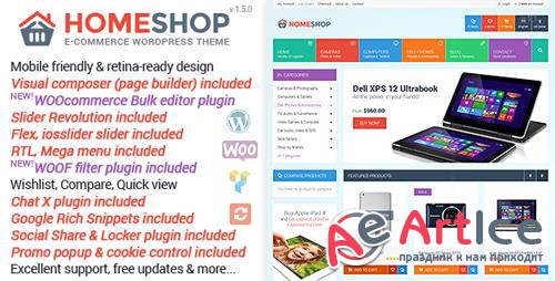 ThemeForest - Home Shop v1.5.0 - WooCommerce Theme - 9513996