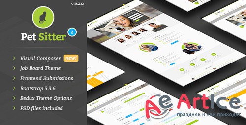 ThemeForest - Pet Sitter v2.3.0 - Job Board Responsive WordPress Theme - 9206865