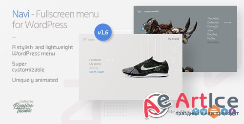 CodeCanyon - Navi v1.6 - Fullscreen WordPress Menu - 12253315