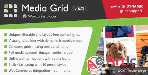 CodeCanyon - Media Grid v6.12 - Wordpress Responsive Portfolio - 2218545