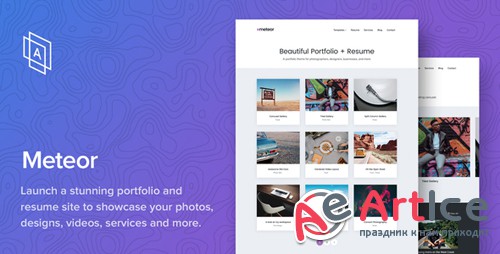 ThemeForest - Meteor v1.1.0 - Beautiful Portfolio and Resume WordPress Theme - 20191902