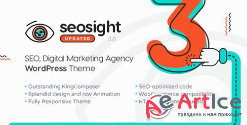 ThemeForest - Seosight v3.0 - SEO, Digital Marketing Agency WP Theme with Shop - 19245326