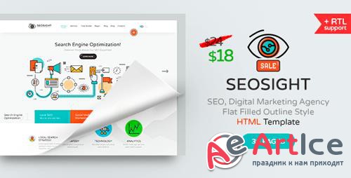 ThemeForest - Seosight v1.6 - SEO, Digital Marketing Agency HTML Template (Update: 30 March 18) - 17353995