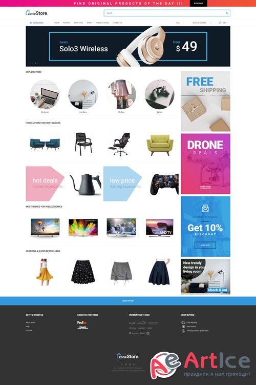 Joomla-Monster - JM ZoneStore v1.0.0 - eCommerce Joomla Template