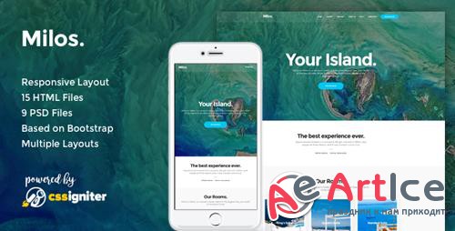 ThemeForest - Milos v1.0 - Responsive Hotel Template - 19843680
