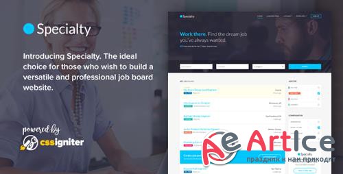 ThemeForest - Specialty v1.0 - Job board HTML template - 19680035