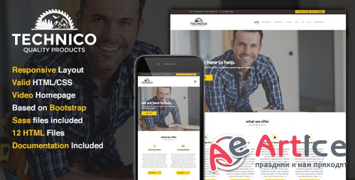 ThemeForest - Technico v1.0 - Business Site Template - 16310826