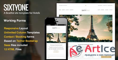 ThemeForest - SixtyOne v1.0 - Responsive Hotel Template - 8769572